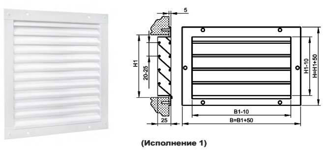 Конструкция наружных стальных решеток РС4