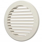 Решетка пластиковая круглая 12RKN ø125мм Ivory